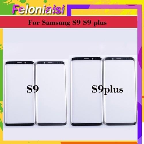For Samsung Galaxy S9 G960 G960F SM-G960F S9 Plus G965F SM-G965F Touch Screen Front Glass Panel Outer Glass Lens