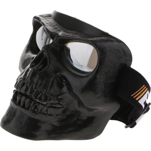 Integrated Helmet with Removable Face Mask and Goggles Universal for Motorbike