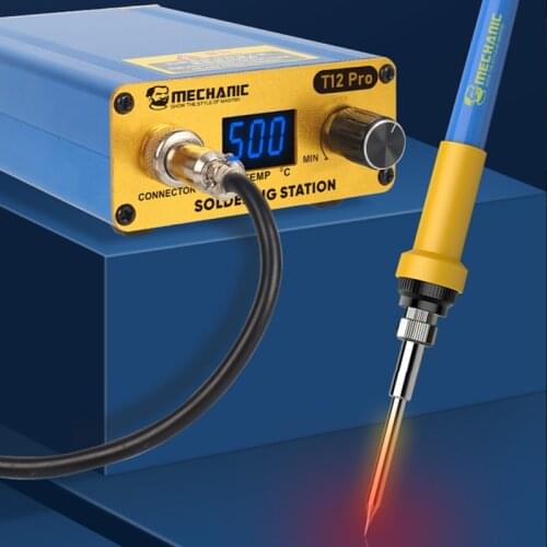 MECHANIC Quick Heating Electric Soldering IronT12 Pro Soldering Station Digital Display Intelligent Temperature Control welding
