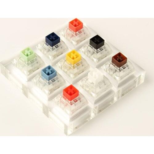 Mechanical Keyboard Switches 9-axis Keyboard Tester Kit for Cherry Mechanical Keyboard Parts with Clear Keycaps BOX Kailh