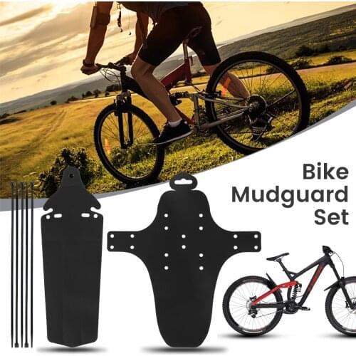 New Bicycle Fenders Mountain Bike Fender Kits Front And Rear Bike Fenders Splash Guards Thickened Rain Cover Bicycle Accessories