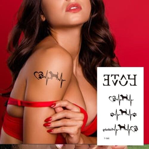 New Waterproof Tattoo Stickers Cartoon Flower Letter Tattoo Stickers for Men and Women Temporary Tatoo tatuajes temporales