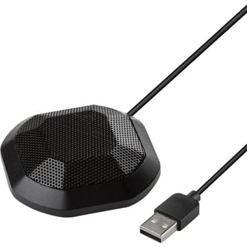 New Omnidirectional Pickup Mic with USB Interface Drive Free Conference Microphone for Voice Chat Gaming Meetings