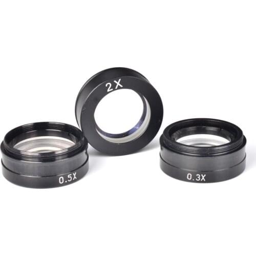 Optical Microscopio Auxiliary Objective Reduction Lens M42 Thread Industry Microscope XDC-10A Attachment Lenses 0.3X 0.5X 2X