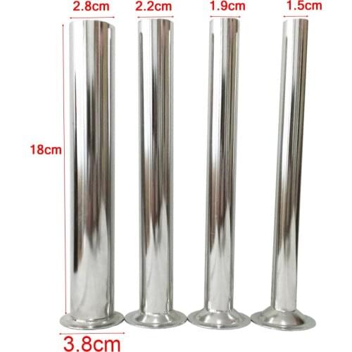 Drop shipping 6lbs 8lbs Food Grade Stainless Steel Meat Grinder Filling Funnel Meat Tube Sausage Filling Handmade Sausage Tubes