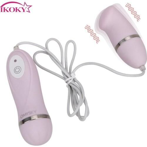 IKOKY Remote Control Bullet Vibrator Mute Vibrating Egg G-Spot Massager Female Masturbation 10 Speeds Sex Toys for Women