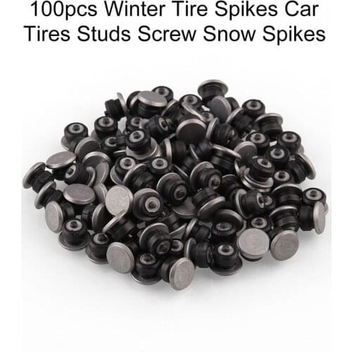 100pcs Car Snow Tire Studs Tire Wear-resistant Anti-slip Nails Snow Spikes For Tire Winter Tire Studs