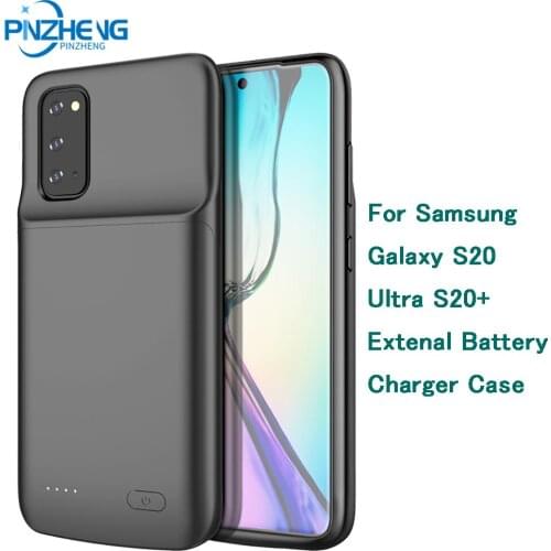 PINZHENG S20 Silicone shockproof Battery Charger Case For Samsung Galaxy S20Ultra S20Plus Extenal Power Bank Charging Back Cover