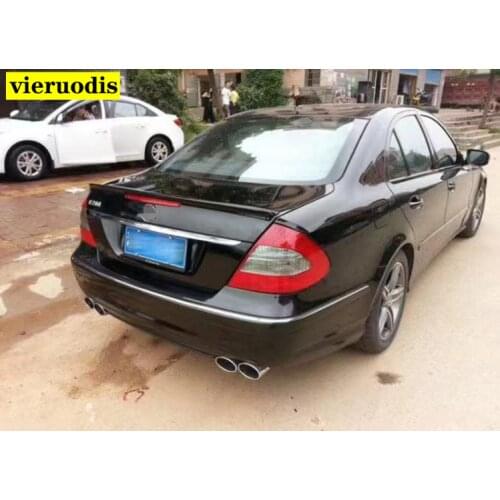 For W211 Spoiler 2003-2006 Mercedes-Benz W211 YC E-class E200 E260 Spoiler ABS plastic Material Car Rear Wing Color Rear Spoiler