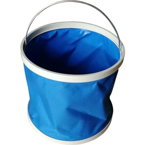 Thickening Portable Folding Bucket Outdoor Camping Fishing Bucket Car Storage Container Car Wash Mop Bucket Cleaning Tools
