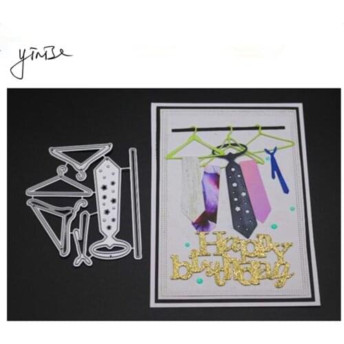 VCD178 HANGERS TIE SCRAPBOOK Metal Cutting Dies For Scrapbooking Stencils DIY Album Cards Decoration Embossing Folder Die Cuts