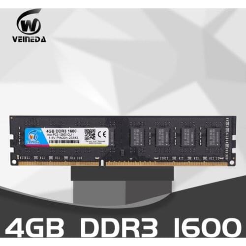VEINEDA desktop Memory 8gb ddr3 DIMM Ram ddr3 1333 1600MHz pc3-12800 240pin 1.5V For Intel AMD Desktop