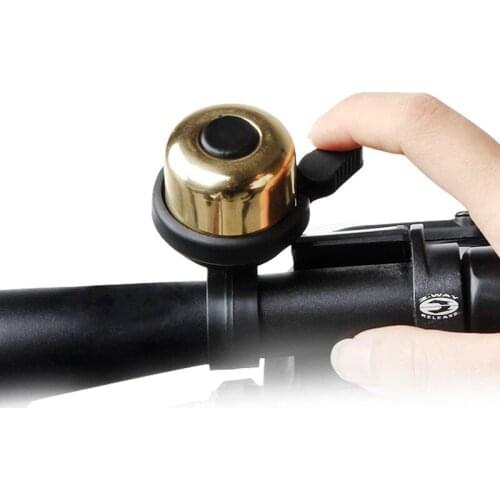 Bicycle Bell Accessories Mountain Bike Bell Folding Bike Bicycle Riding Accessories Small Bell Copper Bell Horn Gold Sliver