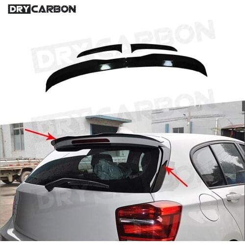ABS Rear Roof Spoiler Window Side Wings For BMW 1 Series F20 F21 116i 120i 118i M135i 2012-2018 Max Style Boor Trunk Spoiler