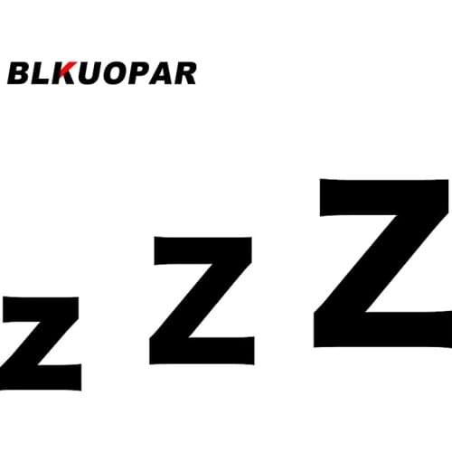 BLKUOPAR for Sleep Zzz Silhouette Car Stickers Die Cut Funny Decals Car Accessories Vinyl Occlusion Scratch Trunk Windows Decor