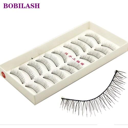 Bobilash 10 Pairs False Eyelashes Makeup Handmade Natural Eye Lash Extension Fake Lashes Soft False Eyelash Long 216