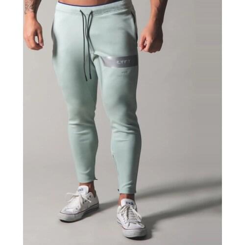 Men Sweatpants Fitness Bodybuilding Men Pants Casual Print Men Joggers Pants Cotton Sweatpants Slim Fit Streetwear Male Trouser