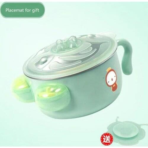 Children Heat Preservation Tableware Baby Training bowl Kids Dinnerware Waterflooding Cool Plate Complementary Feeding Dishes