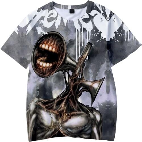 Siren Head 3D Print T-Shirt SCP Horror Game Streetwear Men Women Fashion T Shirt Hip Hop Children Kids Tees Tops Boy T Shirt