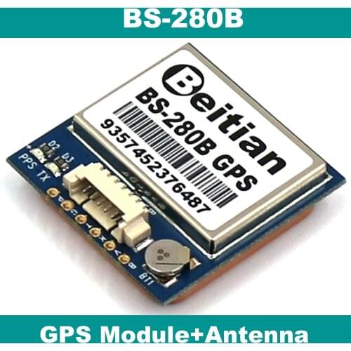 GPS Module with antenna, RS-232 level GPS chipset, VCC 5V, with 4M FLASH,BS-280B