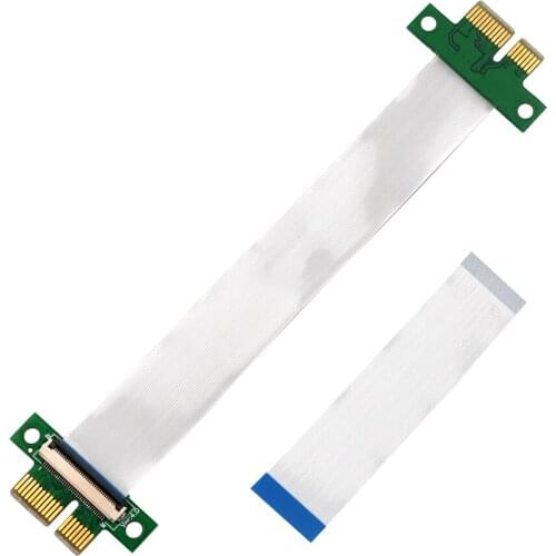 Cable PCI Express 1X to 1X Riser PCI-E Extender PCIE Riser Male to Male FPC Cable 15cm 25cm Extension Ribbon Flex Relocate Cable