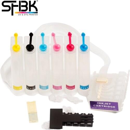 Epson DTF DTG printer 6-color transparent ink cartridge A3 A4 L805 L1800 R1390 P400 ordinary continuous ink supply system bottle