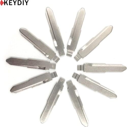 KEYDIY 10 Pcs/lot Metal Blank Uncut Flip Replacement KD Remote Key Blade 68# For Lioncel V3