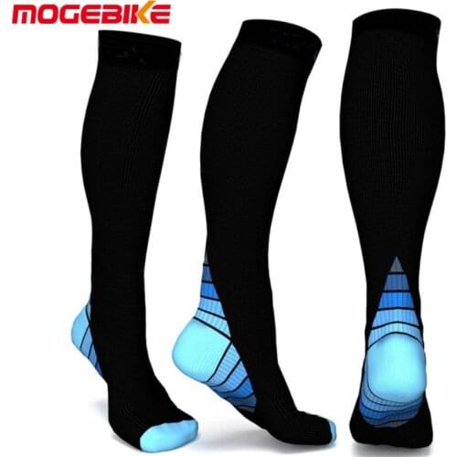 20-30 mmHg Graduated Compression Socks Firm Pressure Circulation Knee High Orthopedic Support Women Hose Sock Cycling sock