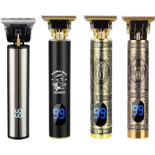 T Shape LCD Display Professional Hair Trimmer For Men Recharge Barber Baldheaded Hair Cutting Machine Men Hair Trimmer Clipper