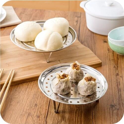 24CM Multifunction Stainless Steel Steaming Plate Steamer Rack Tray For Cooker