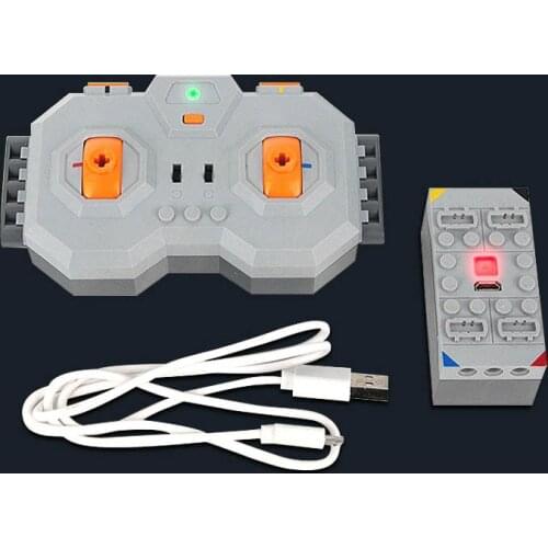 Multifunction Smart Lithium Battery + 4 Remote Control Lithium Battery Can Connect 4 PF 8878-1 54599 MOC Building Blocks Technic