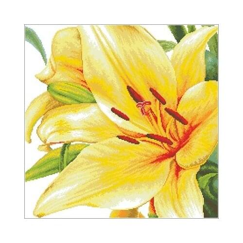 STC 110602 Calla Lily Needlework,For Embroidery,DIY 14CT Unprinted Arts Cross stitch kits Set Cross-Stitching Home Decor