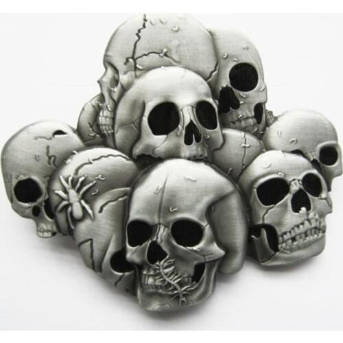New Vintage Pile Of Skulls Belt Buckle also Stock in US Gurtelschnalle Boucle de ceinture BUCKLE-SK019