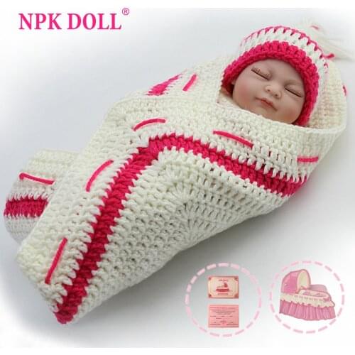 NPKDOLL 10 inch Mini Reborn baby doll toys African American Baby Doll Girl Full Silicone Body Reborn Baby Dolls For Girls