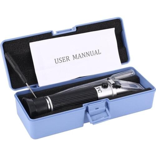 Handheld Dual Scale Sea Water Salinity Refractometer Meter Salimeter 0~10% Measurement Tool for Aquarium Seawater Monitoring