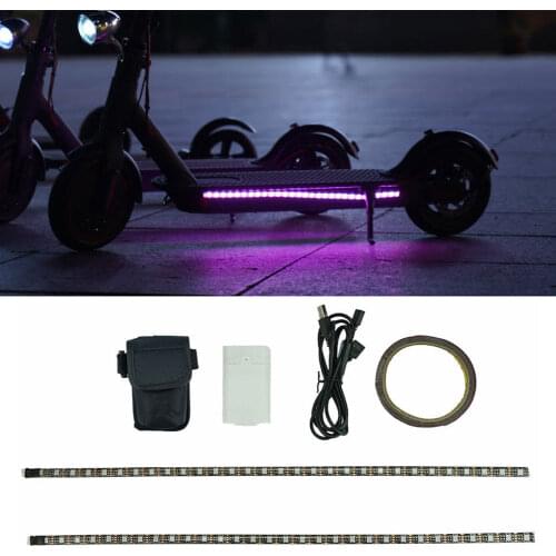 New Arrival LED Strip Flashlight Bar Lamp For Xiaomi M365 Pro Mijia Electric Scooter Skateboard Night Light scooter eléctrico