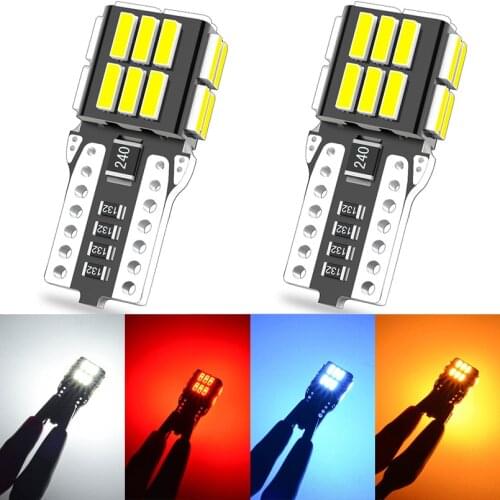 2pcs T10 led W5W led bulbs 24SMD 4014 led Car Interior Dome Light Parking Lights for Misubishi Outlander Lancer 10 9 Galant ASX