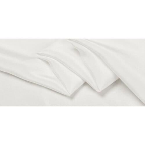 Howmay 100% pure silk fabric crepe de chine 12m/m 16m/m 45" 114cm natural white PFD fabric for sewing dress or DIY handmade