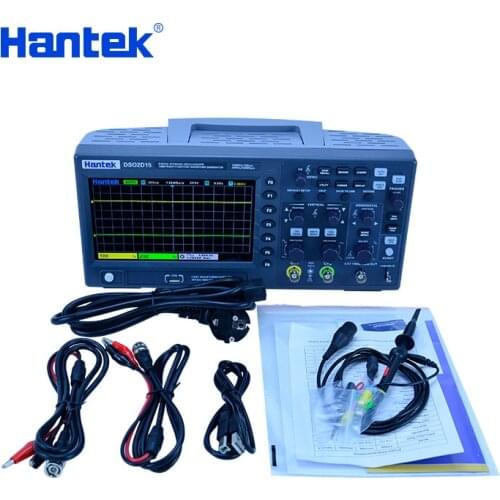 Hantek Digital Oscilloscope DSO2C10 2C15 2D10 2D15 2 Channels 100Mhz/150Mhz Storage USB Osciloscopio 1GSa/s Sample Rate