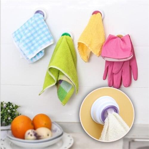 1 Pcs Kitchen Accessories Wash Cloth Home Supplies Storage Hooks Bathroom Tools Storage Organization Towel Clip Kitchen Gadgets