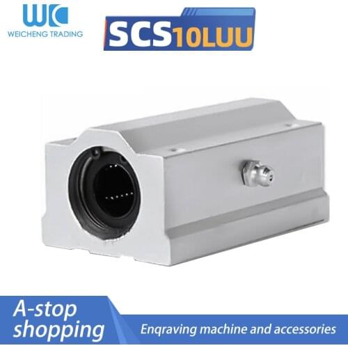 1PC SC10LUU SCS10LUU 10mm long type Linear Ball Bearing Block CNC Router with LM10LUU Bush Pillow Block Linear Shaft CNC 3D