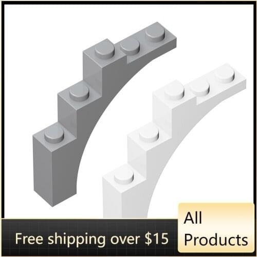 10PCS Assembles Particles 76768 2339 14395 1x5x4 Curved Building Block Bricks Kit Part High-Tech Education Toy For Children Gift