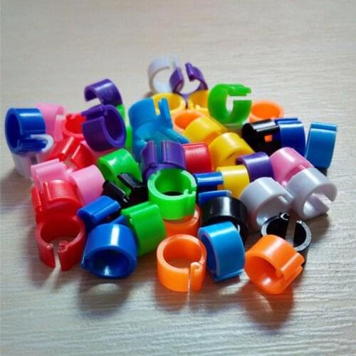 100Pcs Leg Clip Rings Chicken Pigeon Hen Leg Band Poultry Dove Bird Chicks Duck Parrot Clip Rings