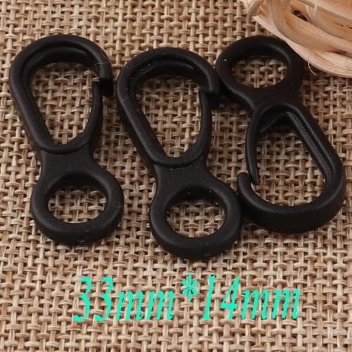 30 pcs Plastic Black Lobster Claw Clasp,Lobster Swivel Clasps,Hook Clasps Claws Purse Strap,Purse Hook,Buckle Gate Bag