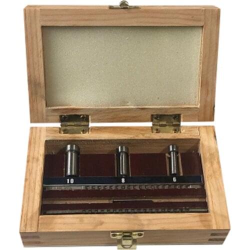 6pcs Set HSS Keyway Broach Set Metric Sized 2mm 3mm A Push-Type Broaches 6/8/10 Collared Bushings with Shims CNC Cutting Tools