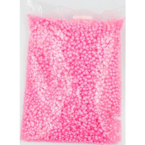 2mm~14mm All Size Lt.Rose Color Flat back ABS round Half Pearl beads, imitation plastic half pearl beads