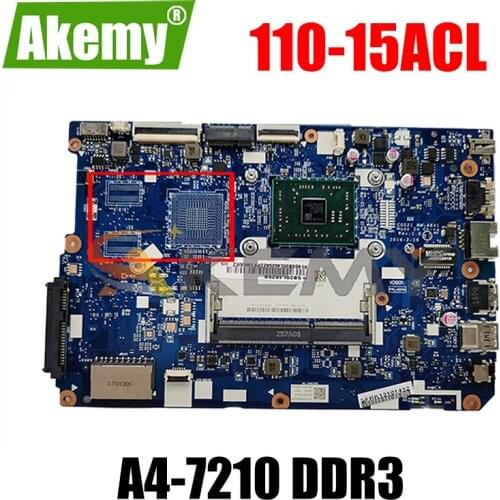 Akemy CG521 NM-A841 Motherboard For Lenovo 110-15ACL Laptop Motherboard CPU A4-7210 DDR3 100% Test Work