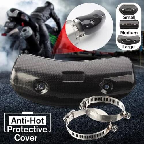FREE SHIPPING Motorcycle Exhaust for Yoshimura Akrapovic SC Middle Connect Link Pipe Protector Header Heat Shield Carbon Cover