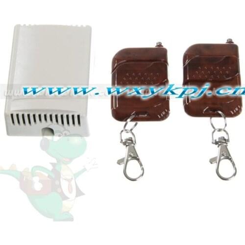 DC 12V 4CH 1 Receiver & 2Transmitter #Working way is adjustable 315-433MHZ 200M for garage door /window/lamp