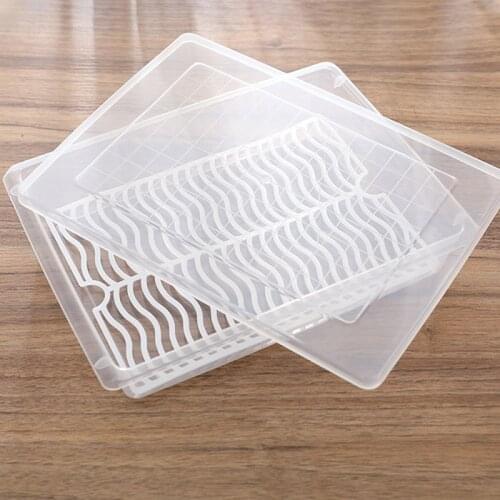 Food Fresh Storage Box Containers Kitchen Fridge Organizer Case Removable Drain Plate Tray